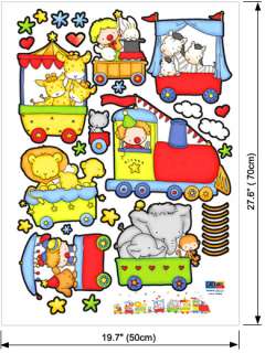 Toy Train Kids Room Wall Stickers Home Decals Mural  