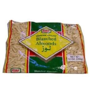 Almonds, Blanched, Slivered (ziyad) 12oz Grocery & Gourmet Food