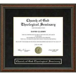  Church of God Theological Seminary Diploma Frame Sports 
