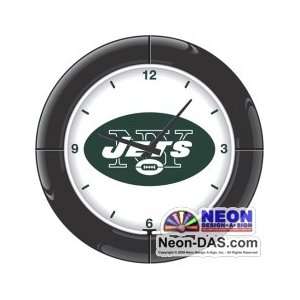  New York Jets Neon Clock