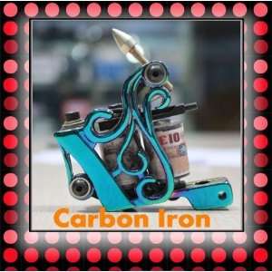  Tattoo Machine Gun Sculpt Touch carbon iron 10 wrap coils 