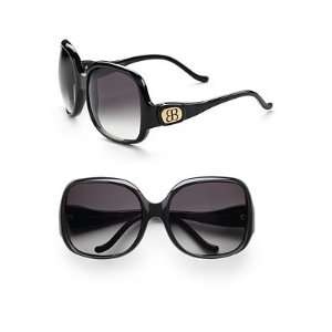 Balenciaga Oversized Square Sunglasses   Black  Sports 