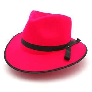  Deluxe Hot Pink Gangster Hat 