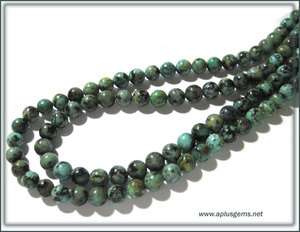 8mm African Turquoise Round Beads * design your jewelry  