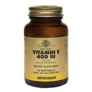  Vitamin E 400 IU Alpha 100 Softgels Health & Personal 