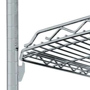   Drop Mat Silver Hammertone Wire Shelf   18 x 36