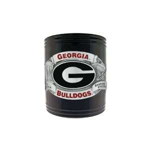  Georgia Bulldogs Black Stainless Steel Can Cooler Sports 