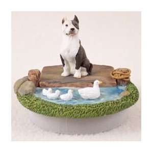  Brindle Pit Bull Terrier Candle Topper Tiny One A Day on 