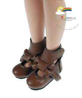 Brown Mary Jane Bow Boots Shoes for 12 Tonner Marley  
