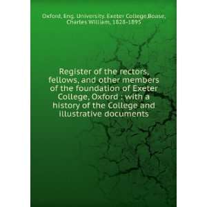  Registrum Collegii exoniensis. Register of the rectors, fellows 