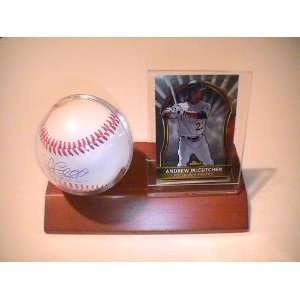 Andrew Mccutchen Pittsburgh Pirates Signed Autographed Baseball & Wood 