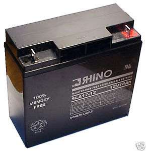 RHINO 12 Volt 18 Ah Sealed Lead Acid Battery SLA 17 12  