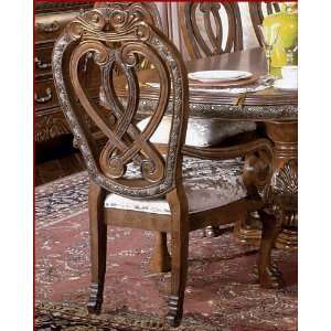  AICO Dining Arm Chair w/Wood Back Eden AI 60004 (Set of 2 