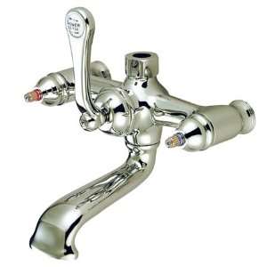   Nickel Vintage Replacement Wall Mounted Tub Faucet Body from the Vinta