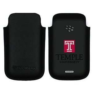  Temple University on BlackBerry Leather Pocket Case  