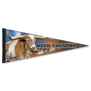  Texas Longhorns Bevo Mascot 12 x 30 Premium Felt 