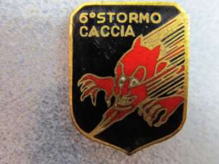   6th Wing Stormo Caccia Pin Back royal Italian Air force WWII  