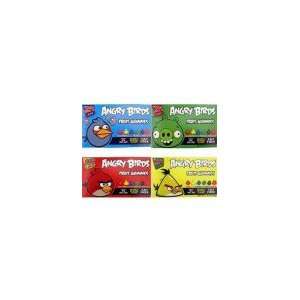 Angry Bird Fruit Gummies (4 Pack)[1 each Red, Yellow, Blue, Green 