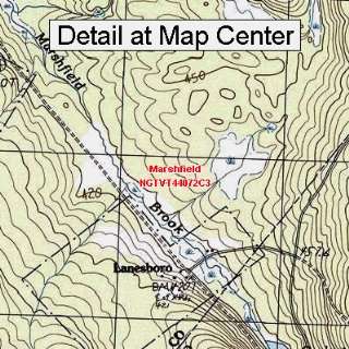  USGS Topographic Quadrangle Map   Marshfield, Vermont 
