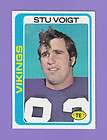 MINNESOTA VIKINGS 1978 TOPPS STU VOIGT EX NM 489  