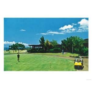 View of a Green at the Royal Kaanapali Golf Course   Maui, HI Premium 