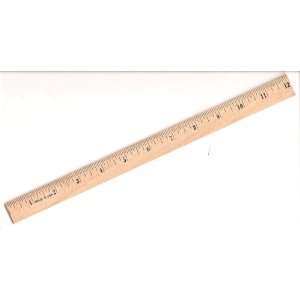  12 Wood Ruler Made in USA 1/16 Increments   Pack of 12 
