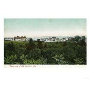 Old Orchard Beach, Maine   Panoramic View of the City Giclee Poster 