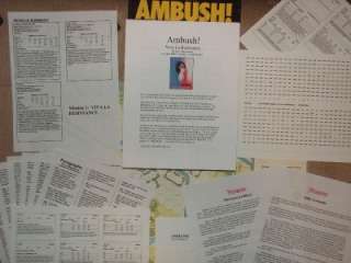 AMBUSH Follow Me Mission #1 Victory Games Avalon Hill  