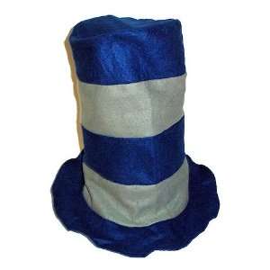 Felt Stovepipe Hat   Blue, Gray Toys & Games