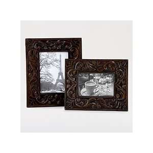  Espresso Elizabeth Carved Frames