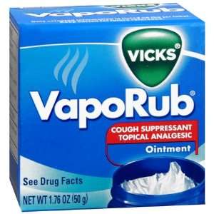 Vicks VapoRub Topical Ointment Chest Rub 1.76oz   (2 PACK)