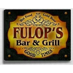  Fulops Bar & Grill 14 x 11 Collectible Stretched 