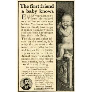  1913 Ad Mennens Borated Talcum Toilet Powder Babys First 