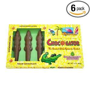 Anastasia Confections Solid Milk Chocolate Baby Gators, 3 Ounce (Pack 