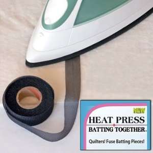  Heat Press Batting Together BLACK 3/4 x 10 Yards