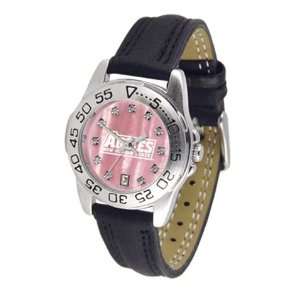  New Mexico State Aggies Ladies Leather Band Sports Watch 