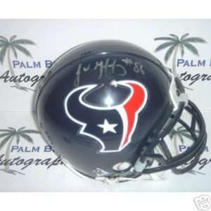  Jabar Gaffney signed Houston Texans Mini Helmet Sports 