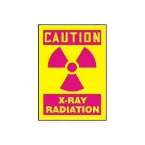  CAUTION X RAY RADIATION (W/GRAPHIC) 14 x 10 Aluminum 