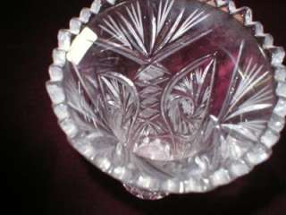 Poland,Violetta,8 1/4, Hand Cut,24% Lead Crystal,Vase  