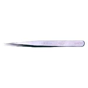   Steel Straight Ultra Fine Anti Magnetic Tweezer, 4.25 Overall Length