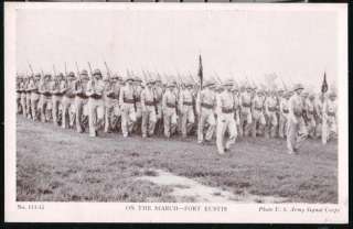   NEWS VA Fort Eustis Troops on March Vtg Army Postcard Old Military PC