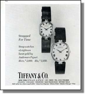 vintage advertisement 1978 audemars piguet watch tiffany co print ad
