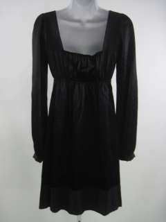 TWELFTH STREET BY CYNTHIA VINCENT Black Silk Dress P  