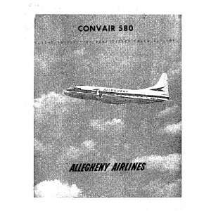  Convair 580 Aircraft Flight Manual Convair Books