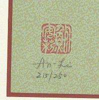 An Li Han Winter Flowers Signed & Numbered Ltd Ed Serigraph floral 