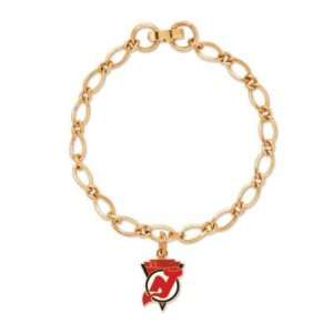  New Jersey Devils Official Logo 7 Charm Bracelet Sports 