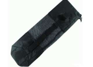 Black Waterproof Mesh Yoga Bag w Shoulder Strap New  