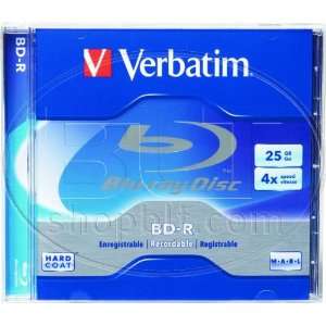  Verbatim Blu Ray 4X 25GB BD R Media 1 Pack in Jewel Case 