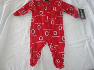 Ohio State Infant Footed Pajama Sleeper NWT  
