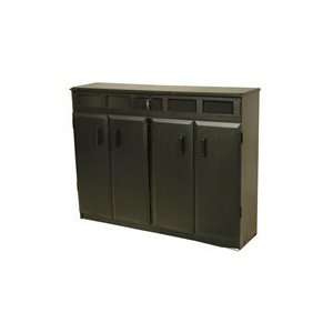   Top Load CD DVD Media Storage Cabinet in Black 2362BL